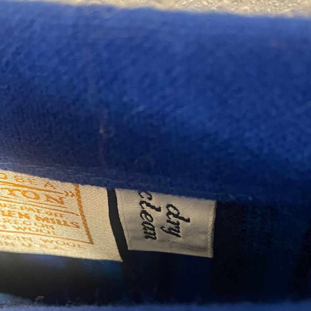 Pendleton vintage Royal Blue - Wool Pleated Midi Skirt - 34” waist - Picture 3 of 9